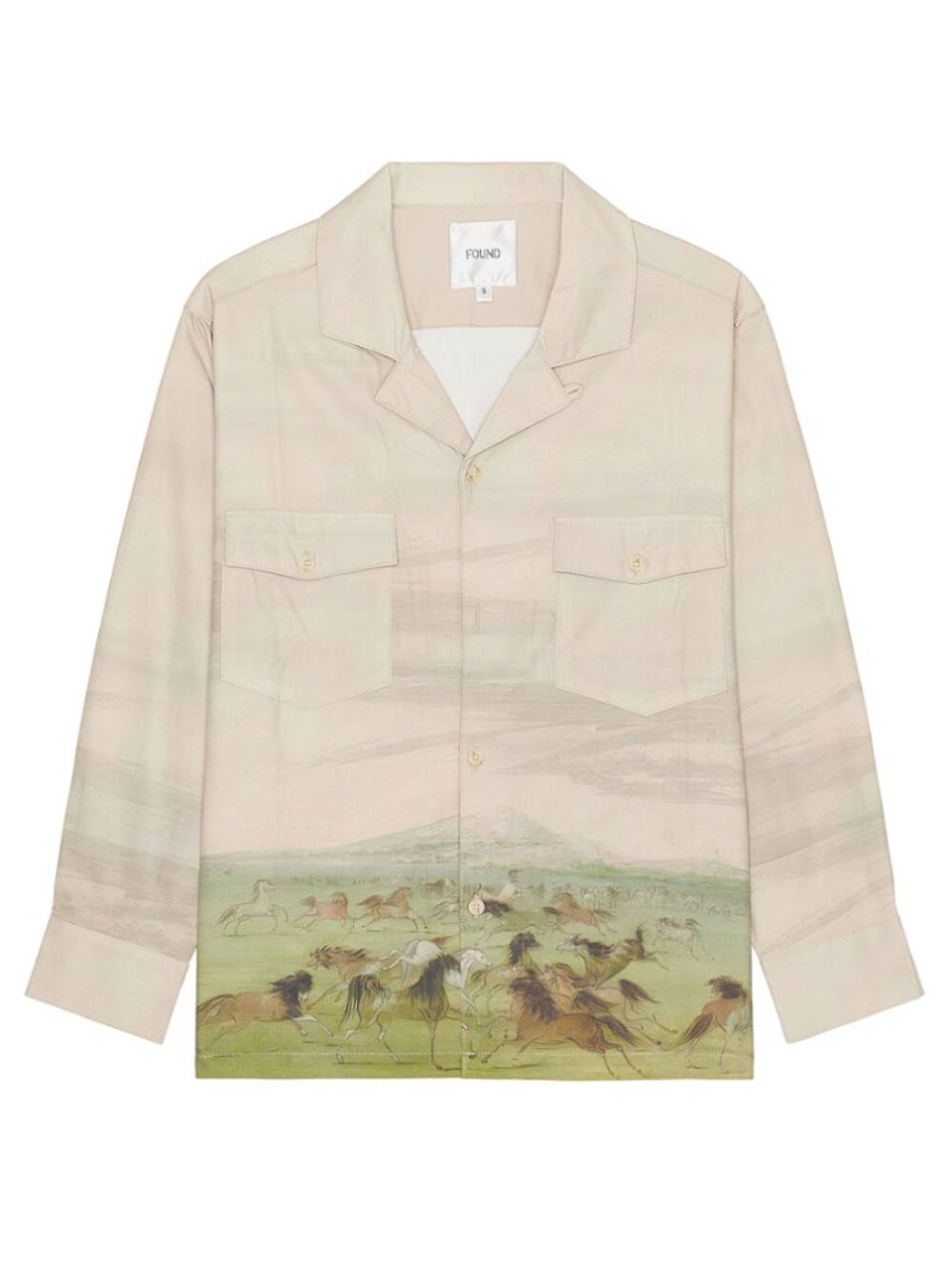 FOUND Wildlife Field Long Sleeve Camp Shirt